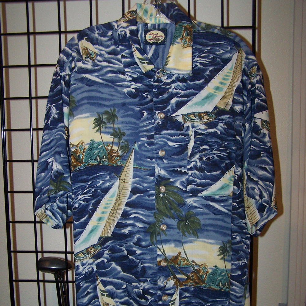 TOMMY BAHAMA HAWAIIAN ISLAND CAMP SHIRT S3329